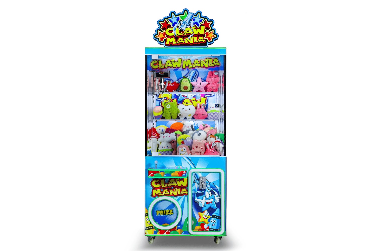Claw machines with prizes